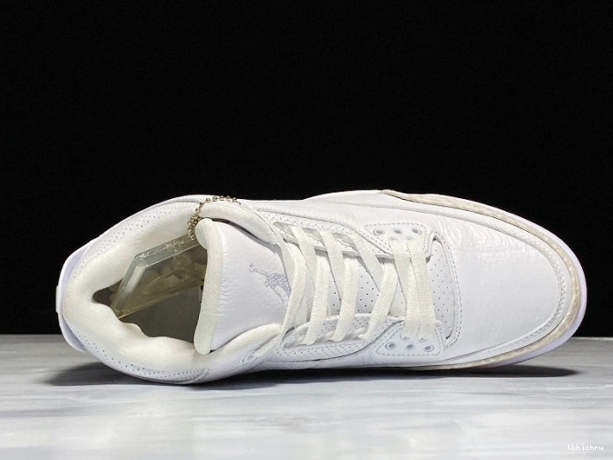Reps TBkick White Triple Jordan Air 3 Retro 136064-111 0824
